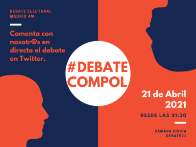 Cartel debate electoral Madrid
